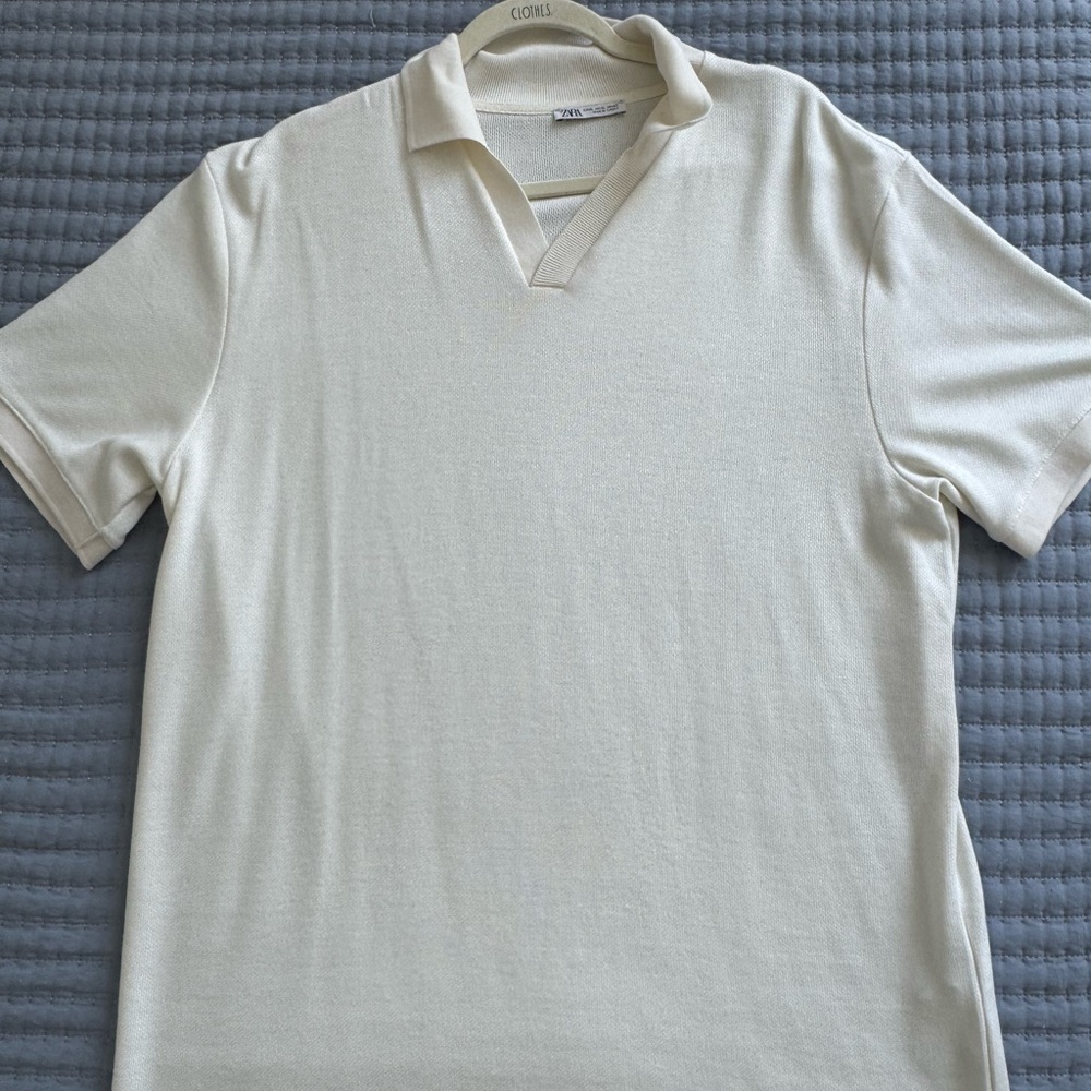 Men's Cream Polo Shirt